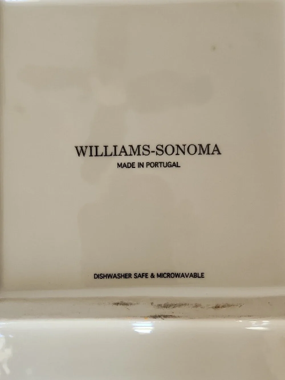 Williams-Sonoma Square and Olive Dipping Ceramic Plates,